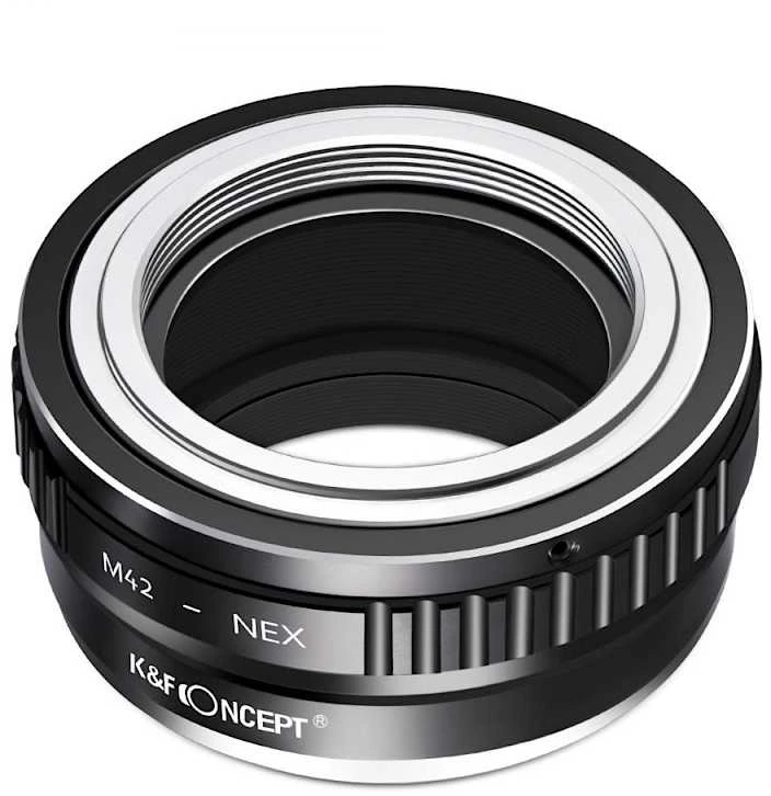 Objektyvas Adapteris - K&F Concept M42 į Sony E-mount objektyvo adapteris, aliuminis