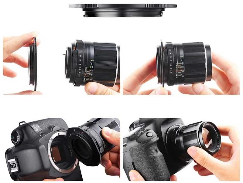Objektyvas Adapteris - K&F Concept M42 į Canon EF objektyvo tvirtinimo adapteris