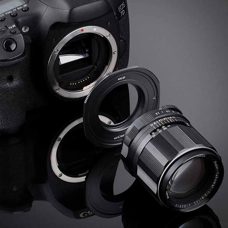 Objektyvas Adapteris - K&F Concept M42 į Canon EF objektyvo tvirtinimo adapteris