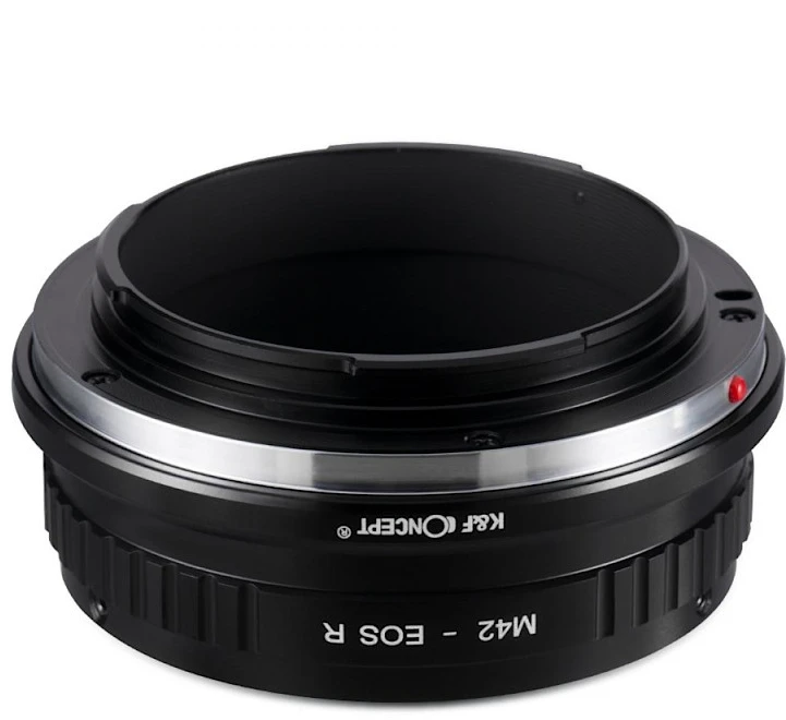 Adapteris - K&F Concept M42 Objektyvo į Canon RF Montavimo Adapteris, Rankinis Fokusavimas, Aliuminis, Juodas