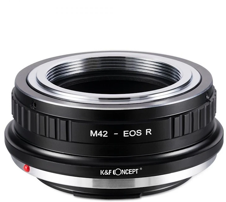 Adapteris - K&F Concept M42 Objektyvo į Canon RF Montavimo Adapteris, Rankinis Fokusavimas, Aliuminis, Juodas
