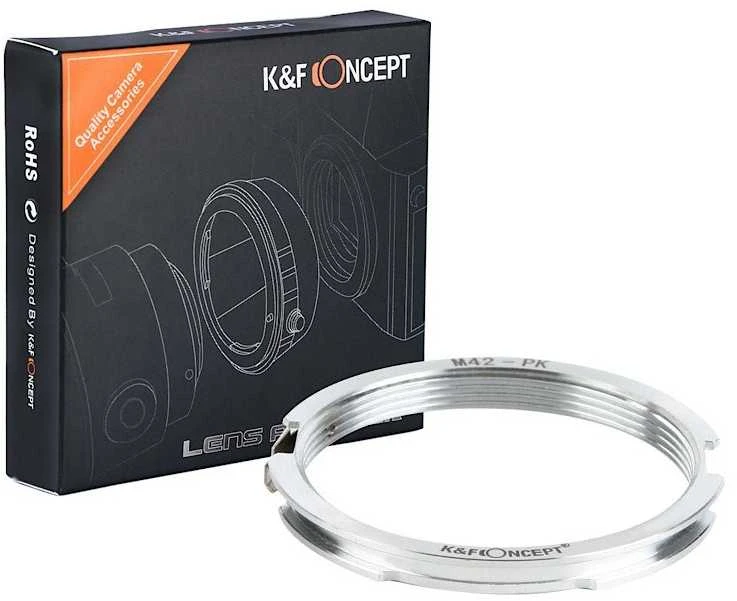 Objektyvas Adapteris - K&F Concept M42 Sriegis į Pentax K Montavimą, Aliuminis