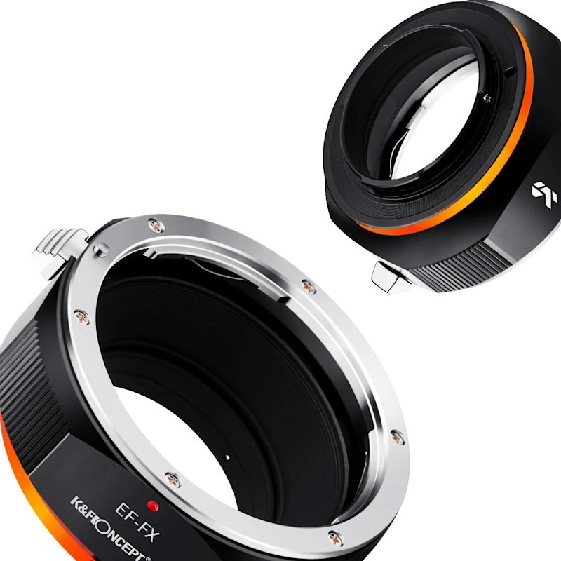 Objektyvas Adapteris - K&F Concept PRO Canon EF į Fuji X tvirtinimo objektyvo adapteris - Žalvaris/Kopra/Aliuminis