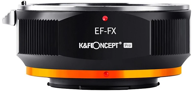 Objektyvas Adapteris - K&F Concept PRO Canon EF į Fuji X tvirtinimo objektyvo adapteris - Žalvaris/Kopra/Aliuminis