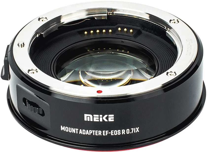 Objektyvas Adapteris - Meike EFTE 0.71X Speedbooster objektyvo tvirtinimo adapteris (Sony E, EF objektyvo palaikymas)
