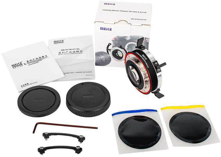 Objektyvas Adapteris - Meike MK EFTR 0.71XL EF į RF tvirtinimo adapteris, automatinis fokusavimas, nerūdijantis plienas