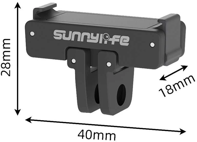 1/4 colio Sunnylife greito tvirtinimo laikiklis DJI Action 2/3/4