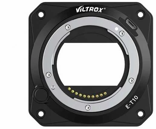 Viltrox E-T10 adapteris su elektroniniais kontaktais