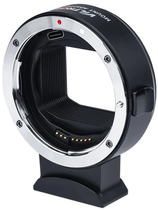 Adapteris - Viltrox EF L Automatinio Fokusavimo Objektyvo Montavimo Adapteris Canon EF/EF-S Objektyvams, Type C Atnaujinimo Prievadas, Juodas