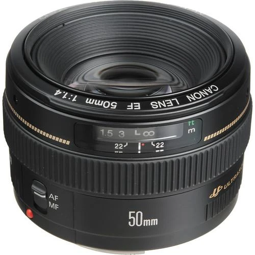 Objektyvas Canon EF 50mm 1:1,4 USM SLR Standartiniai objektyvai Juoda