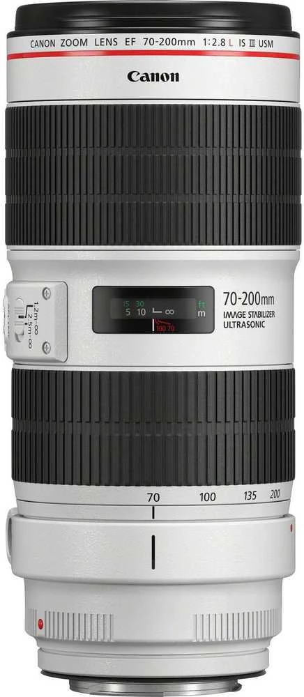 Canon EF 70-200 mm F 2.8 L IS III USM MILC/SLR Teleobjektyvas Juoda, Balta