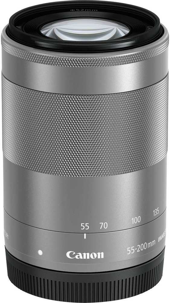 Objektyvas Canon EF-M 55-200mm f / 4.5-6.3 IS STM (Sidabrinis  