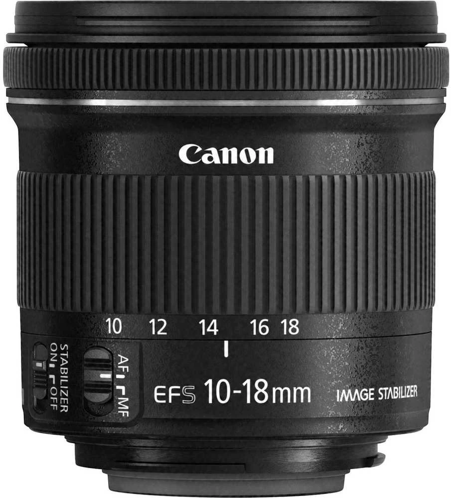 Canon EF-S10-18ISSTM „Ultra“ platus objektyvas Juoda