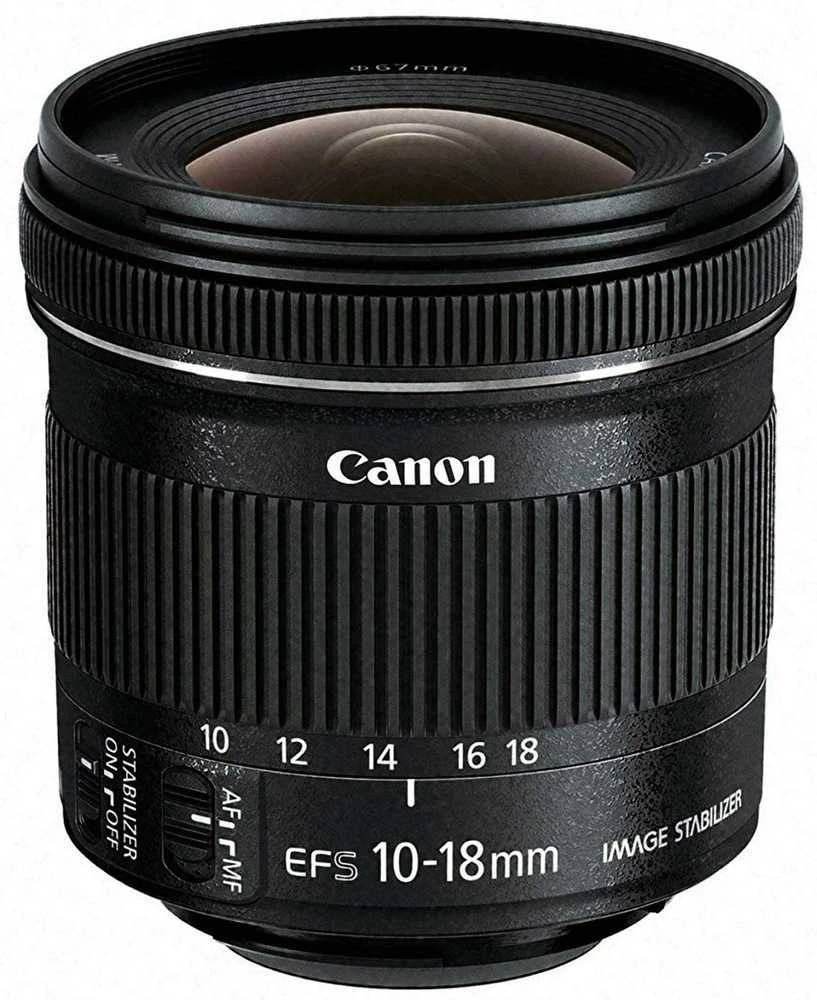 Canon EF-S10-18ISSTM „Ultra“ platus objektyvas Juoda