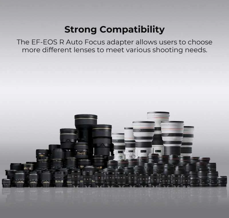 Kiwifotos K&F Concept maišelių adapteriai – „Canon EF“ / „Canon RF“