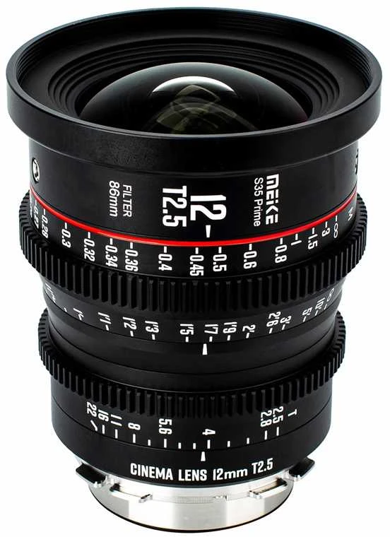 Objektyvas - Meike 12mm T2.5 Super 35 Prime PL Mount Metal Body