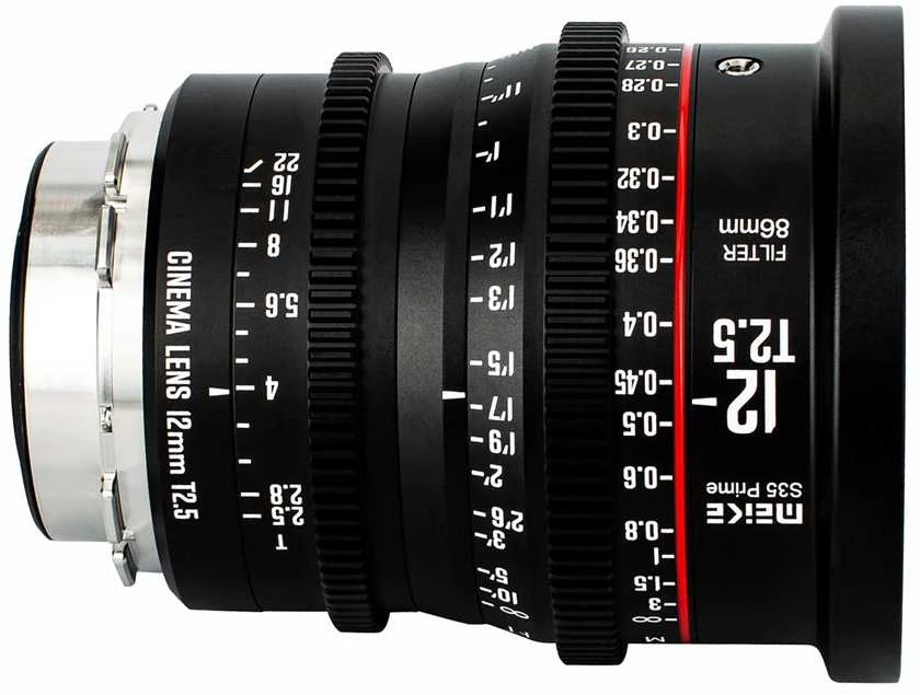 Objektyvas - Meike 12mm T2.5 Super 35 Prime PL Mount Metal Body