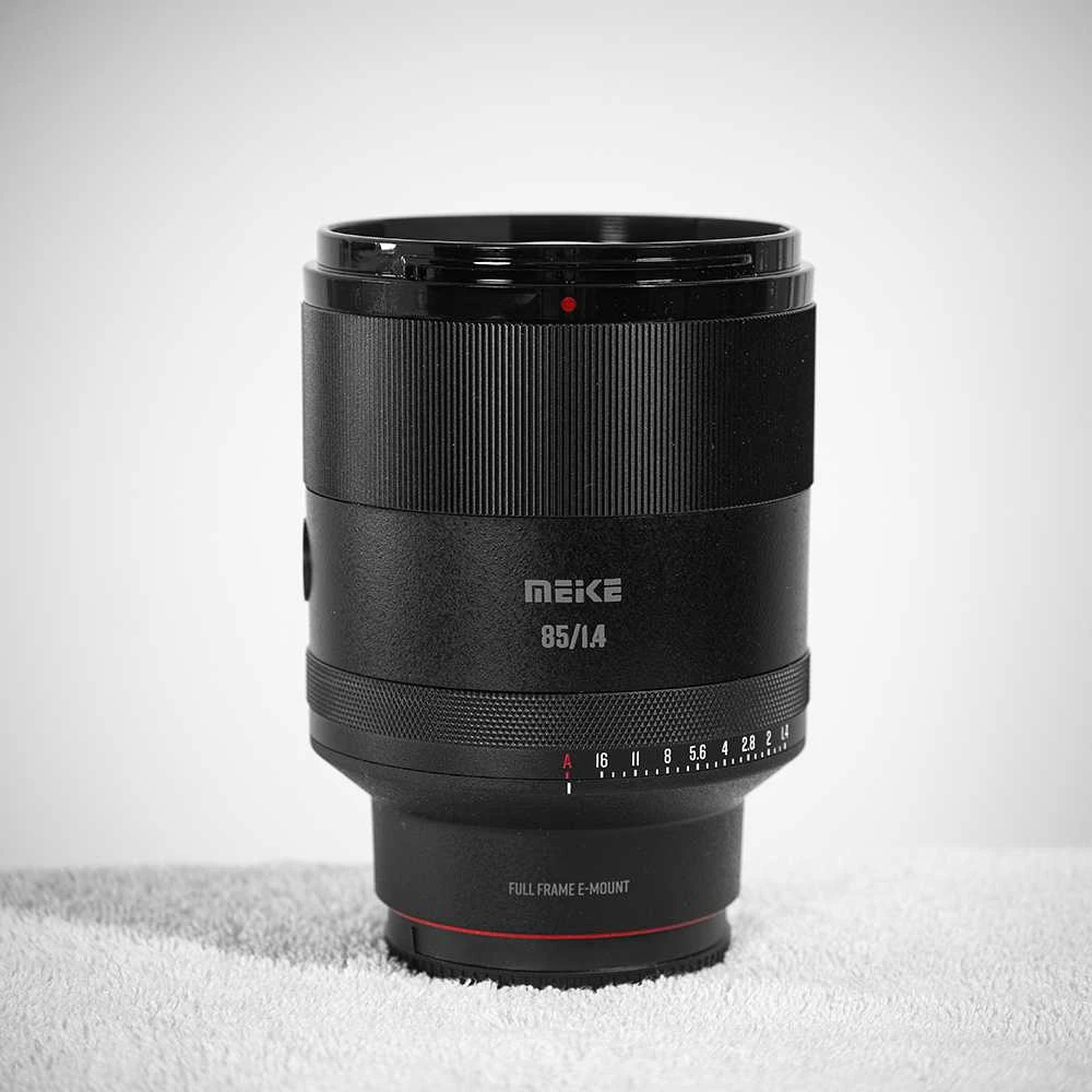 Objektyvas - Meike 85mm f/1.4 AF STM objektyvas Fullframe (Sony E, f/1.4, 0.63m)