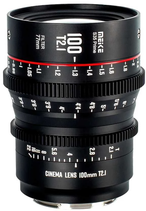 Objektyvas - Meike MK 100mm T2.1 PL Mount, T2.1, 270° fokusas, 0.9m min fokusas