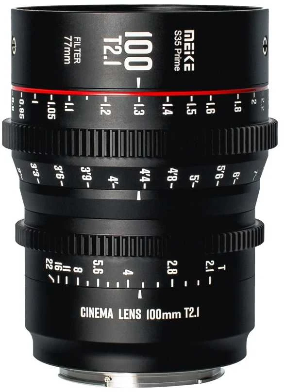 Objektyvas - Meike MK 100mm T2.1 PL Mount, T2.1, 270° fokusas, 0.9m min fokusas