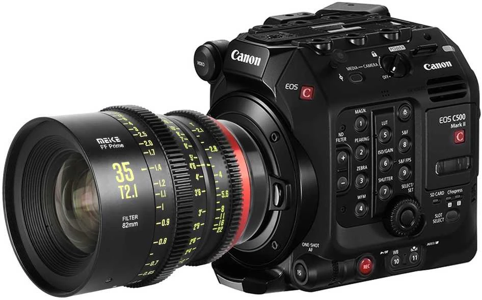 Objektyvas - Meike MK 35mm T2.1 FF E Mount, 330° fokusavimo atstumas, 14 elementų, juodas