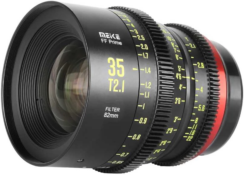 Objektyvas - Meike MK 35mm T2.1 FF L Mount 14 Elementų 11-Šakų Diafragma