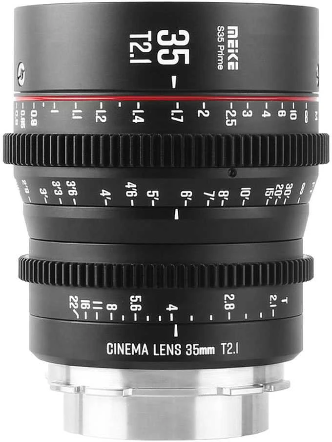 Objektyvas - Meike MK 35mm T2.1 S35 PL tvirtinimas, T2.1, 48cm fokusas, 80mm skersmuo