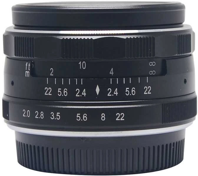 Objektyvas - Meike MK 50mm f/2.0 Sony E Mount Manual Focus Aluminum