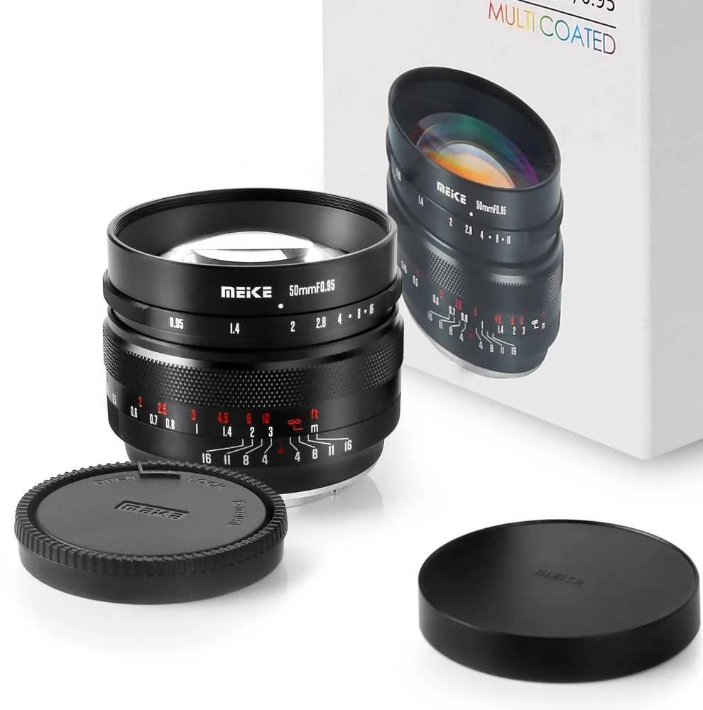 Objektyvas - Meike MK 50mm F0.95 Micro 4/3 Manual Focus Lens