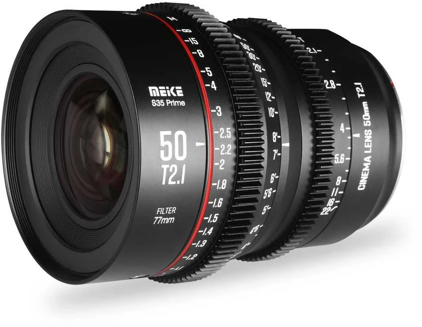 Objektyvas - Meike MK 50mm T2.1 PL Mount S35, T2.1, 58cm fokusavimo atstumas
