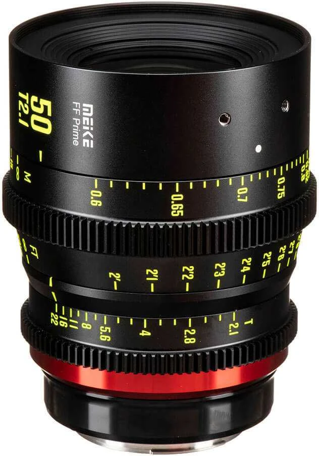 Objektyvas - Meike MK 50mm T2.1 PL Mount FF, 330° fokusavimo sukimosi kampas, 60cm min. fokusas