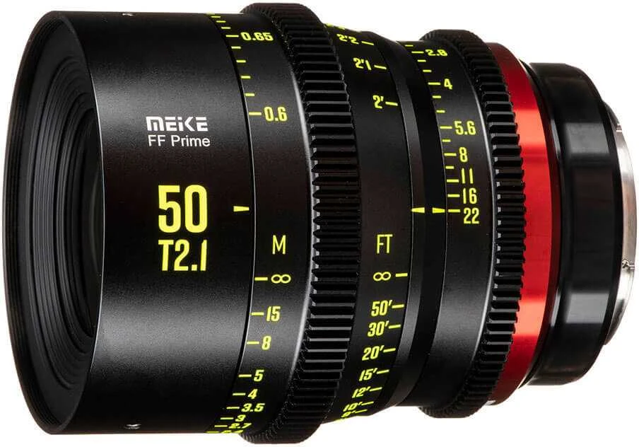 Objektyvas - Meike MK 50mm T2.1 PL Mount FF, 330° fokusavimo sukimosi kampas, 60cm min. fokusas
