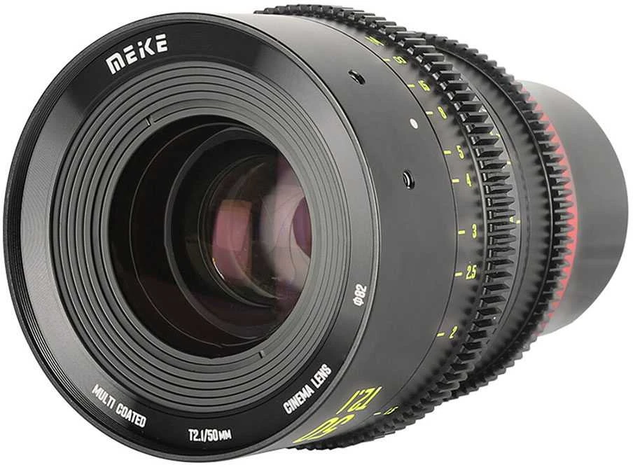 Objektyvas - Meike MK 50mm T2.1 Sony E Mount Full-Frame Juodas