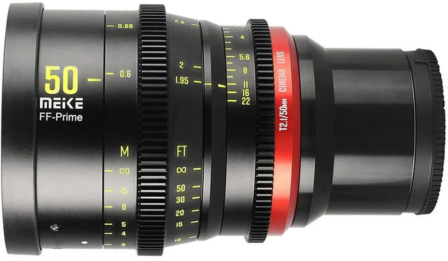 Objektyvas - Meike MK 50mm T2.1 Sony E Mount Full-Frame Juodas