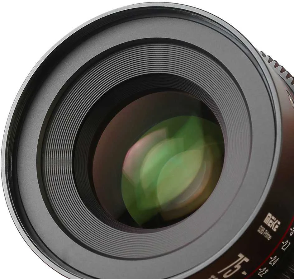 Objektyvas - Meike MK 75mm T2.1 S35 Canon EF Mount, 0.8 MOD, Juodas
