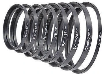 Objektyvas Mitoya Adapteris - 55/46 mm objektyvo redukcija, aukštos kokybės aliuminis, matinė juoda