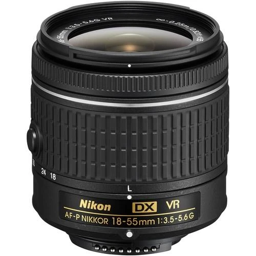 Objektyvas Nikon AF-P DX NIKKOR 18-55mm f/3.5-5.6G VR - Baltoje dėžutėje (Baltas box)