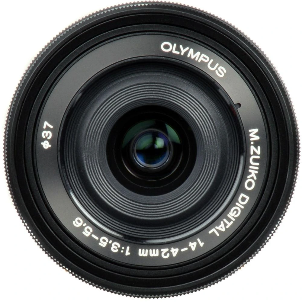 Objektyvas Olympus M.ZUIKO DIGITAL ED 14-42mm F3.5-5.6 EZ PANCAKE (Juodas)
