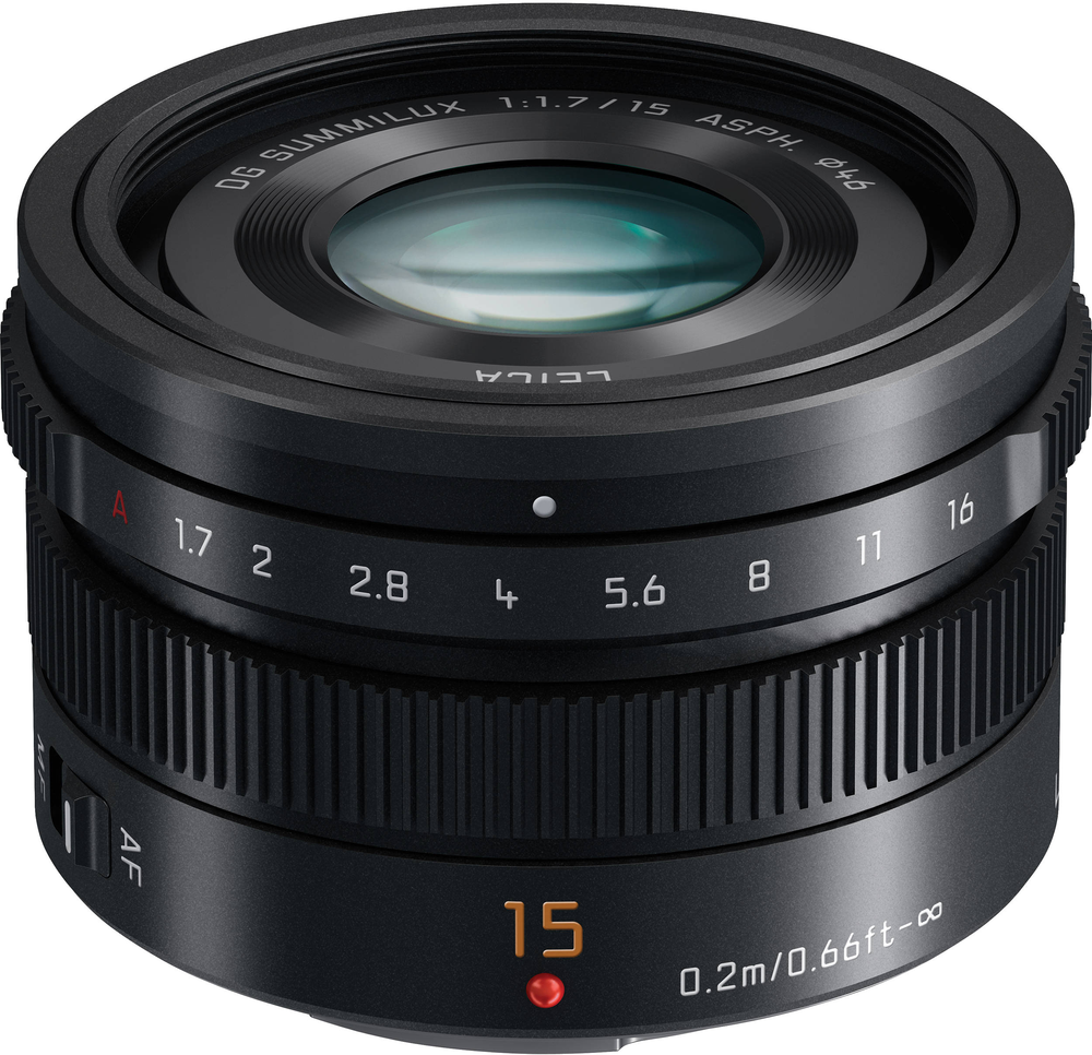Objektyvas Panasonic Lumix 15mm F/1.7 Leica DG Summilux (Sidabrinis)