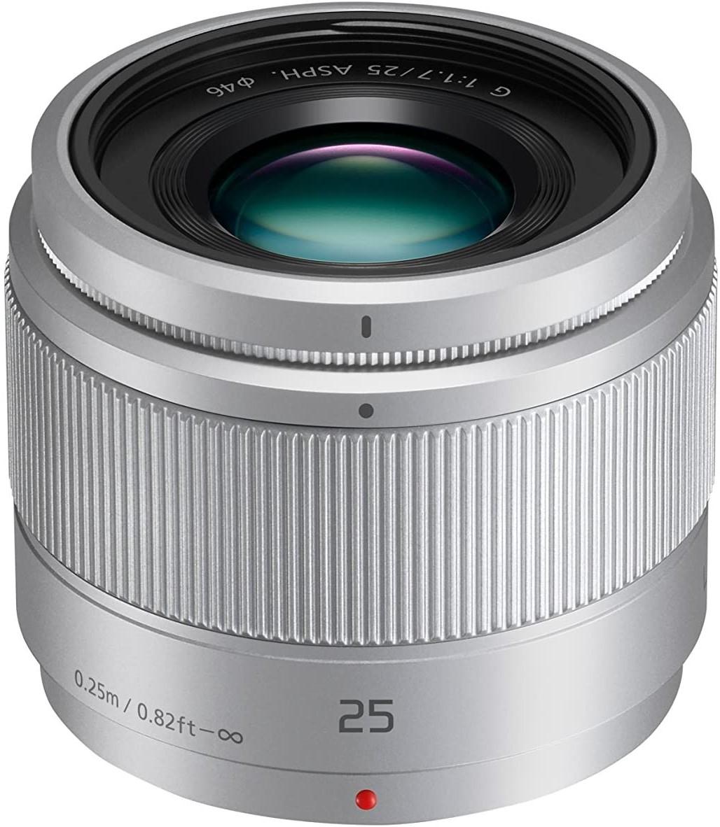 Objektyvas Panasonic LUMIX G 25mm f/1.7 Asph. (H-H025E-S) Sidabrinis