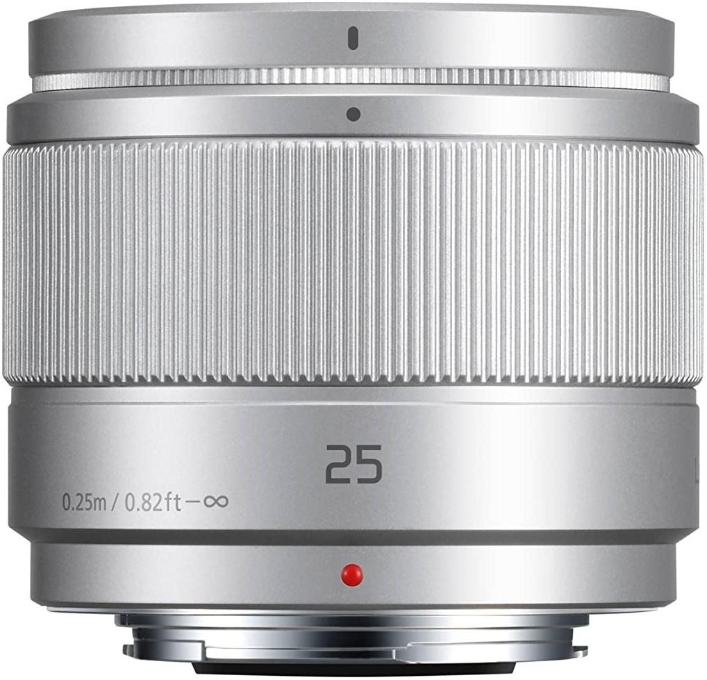 Objektyvas Panasonic LUMIX G 25mm f/1.7 Asph. (H-H025E-S) Sidabrinis