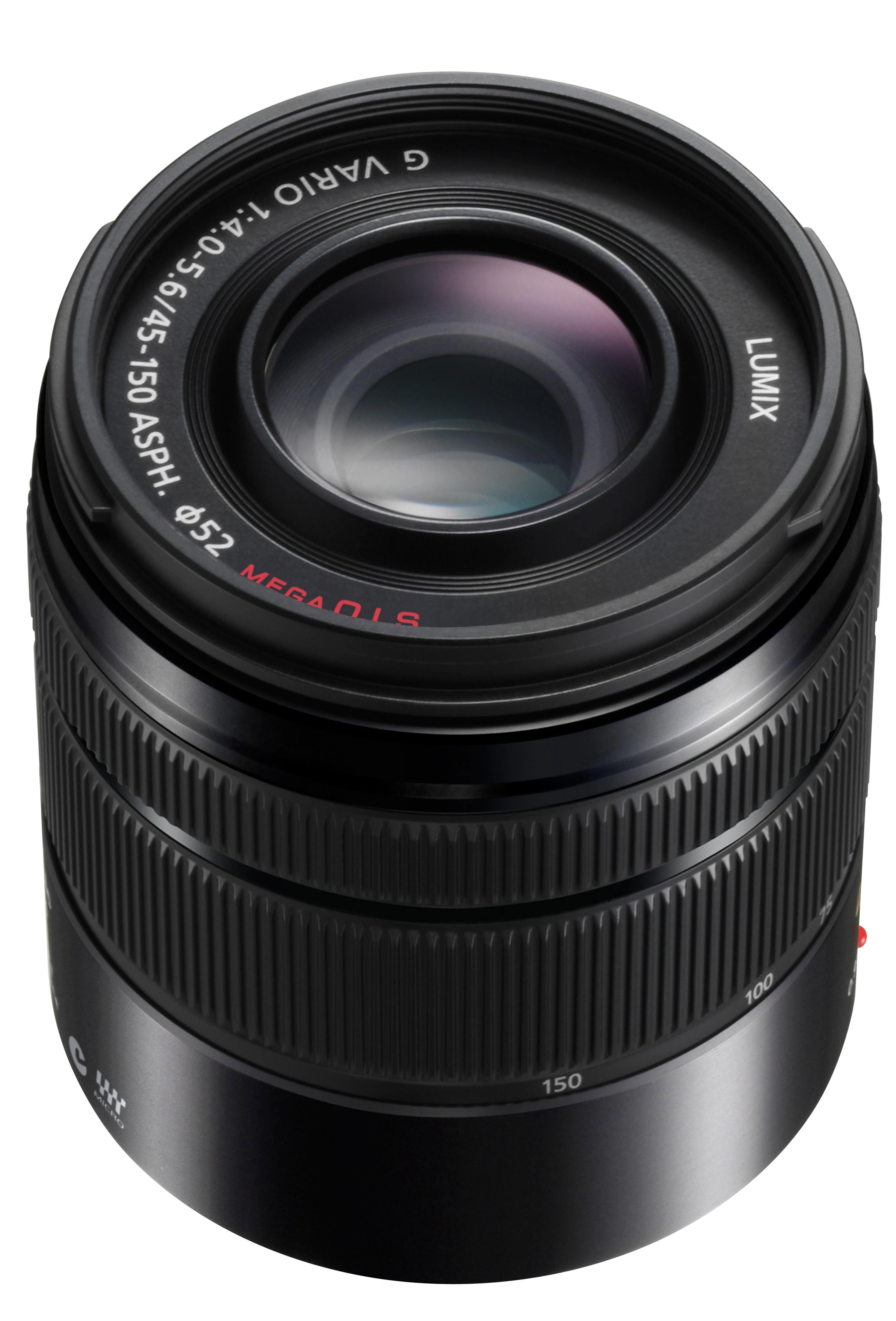 Objektyvas Panasonic LUMIX G Vario 45-150mm f/4-5.6 Asph. Mega O.I.S. (H-FS45150-K) Juodas
