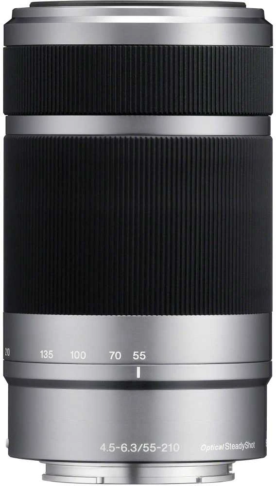 Objektyvas Sony E 55-210mm F4.5-6.3 OSS (Sidabrinis) | (SEL55210/S)