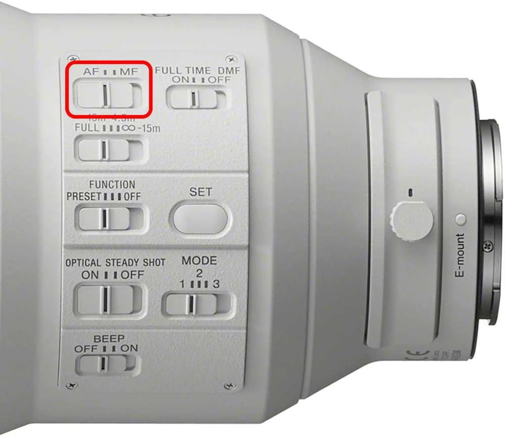 Objektyvas Sony FE 600mm F4 GM OSS | (SEL600F40GM)