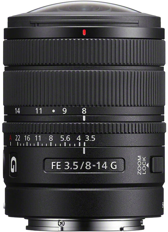 Objektyvas Sony FE 8-14mm F3.5 Fisheye G (SEL814GB.SYX)