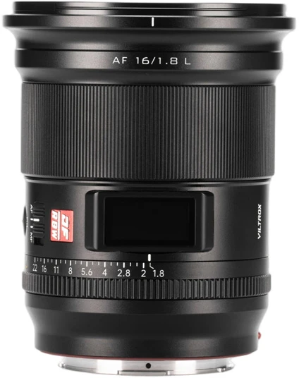 Objektyvas „Viltrox AF 16mm F1.8 L“ (Viltrox, 16mm F1.8, L tipo jungtis, atsparus oro sąlygoms)