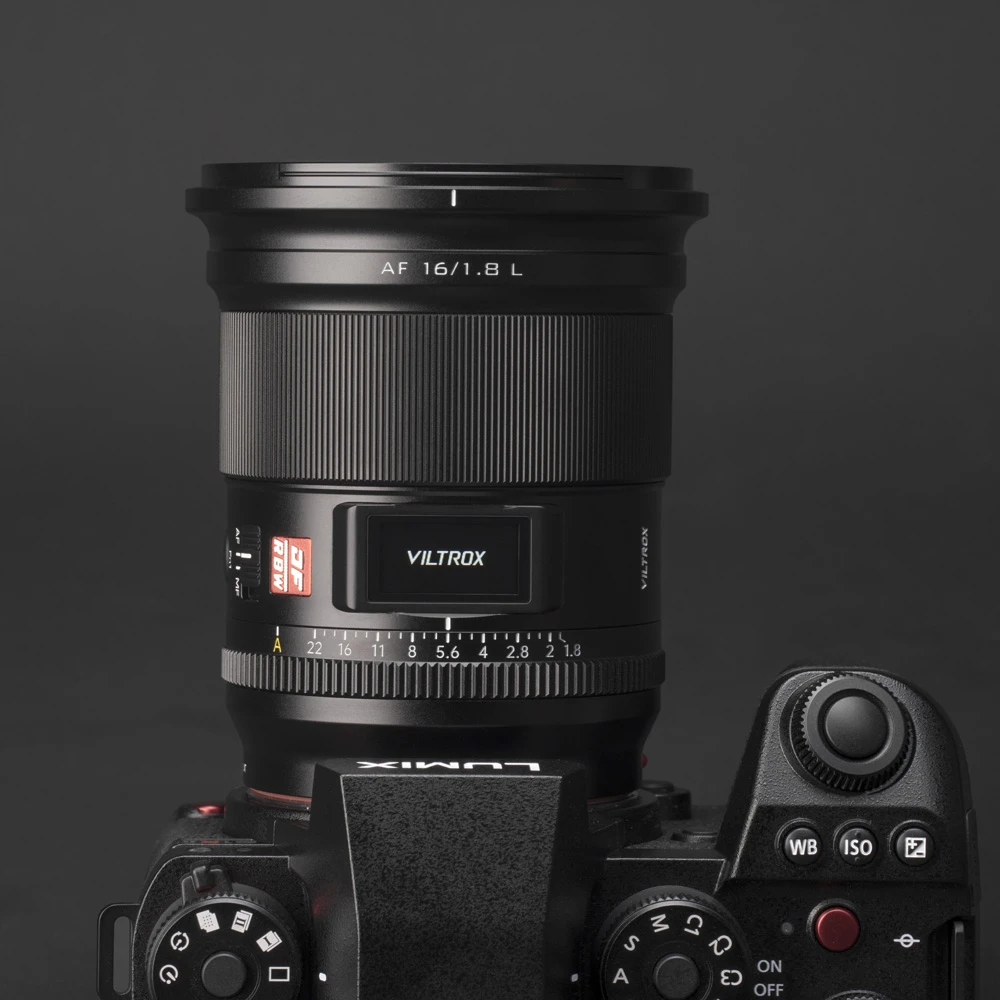 Objektyvas „Viltrox AF 16mm F1.8 L“ (Viltrox, 16mm F1.8, L tipo jungtis, atsparus oro sąlygoms)