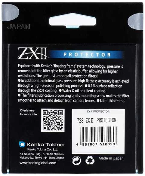Objektyvo filtras - Kenko Filtras ZX II Protector 58mm Clear