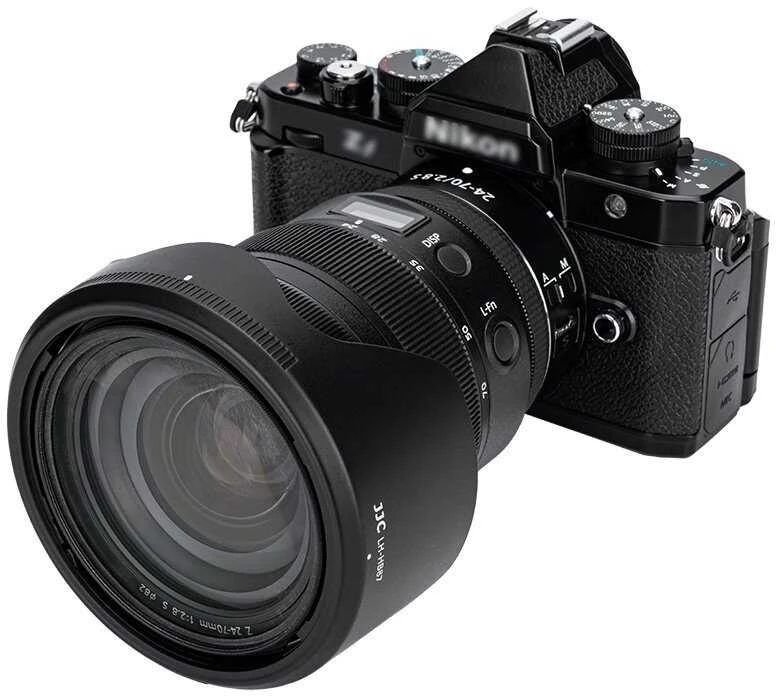 Objektyvo gaubtas - JJC LH HB87 for Nikon Z 24-70mm f/2.8 S Matinė Juoda