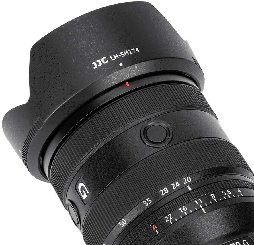 Objektyvo gaubtas - JJC LH SH174 Sony FE 20-70mm F4 G, 72mm filtro suderinamumas